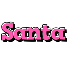 Santa girlish logo