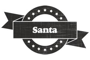 Santa grunge logo
