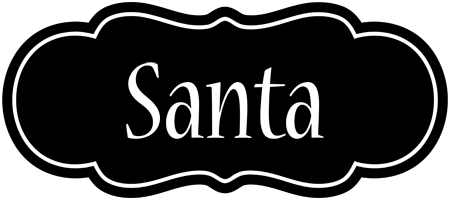 Santa welcome logo