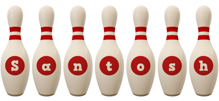 Santosh bowling-pin logo