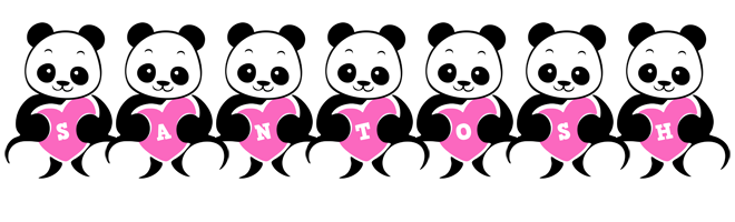 Santosh love-panda logo