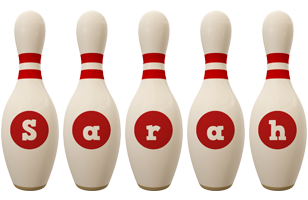Sarah bowling-pin logo
