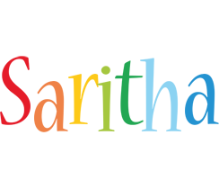 Saritha birthday logo