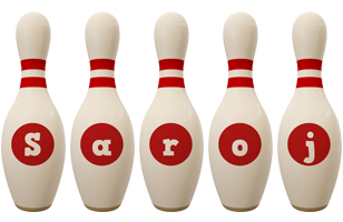 Saroj bowling-pin logo