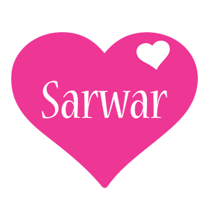Sarwar love-heart logo