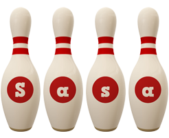 Sasa bowling-pin logo
