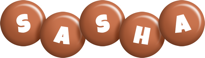 Sasha candy-brown logo