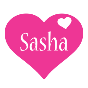 Sasha love-heart logo