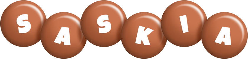 Saskia candy-brown logo