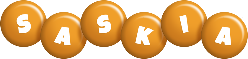Saskia candy-orange logo