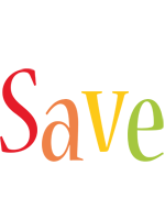 Save birthday logo