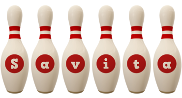 Savita bowling-pin logo
