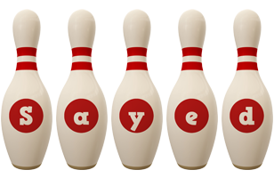 Sayed bowling-pin logo