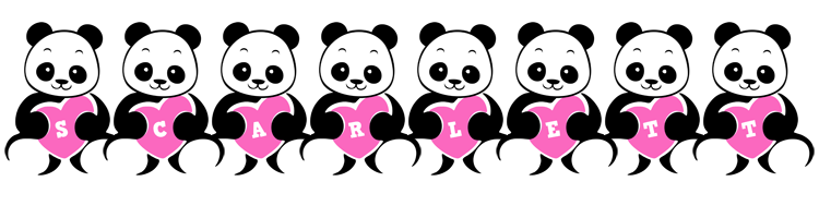 Scarlett love-panda logo