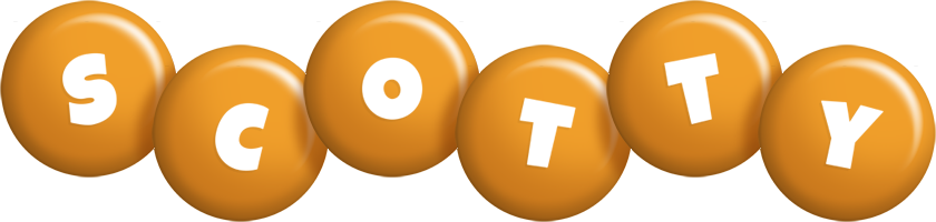 Scotty candy-orange logo