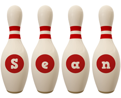 Sean bowling-pin logo