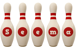 Seema bowling-pin logo