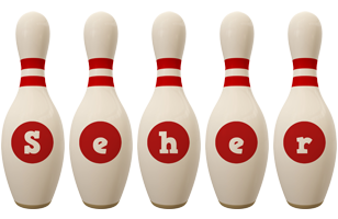 Seher bowling-pin logo