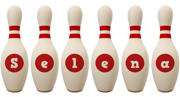 Selena bowling-pin logo