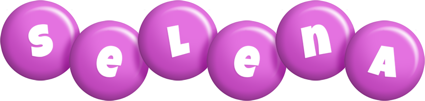 Selena candy-purple logo