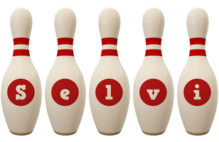 Selvi bowling-pin logo