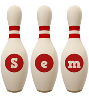 Sem bowling-pin logo