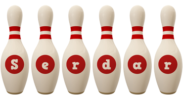 Serdar bowling-pin logo