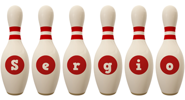 Sergio bowling-pin logo