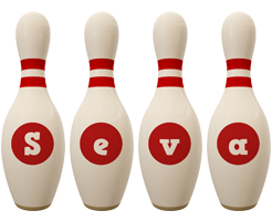 Seva bowling-pin logo