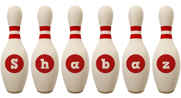 Shabaz bowling-pin logo