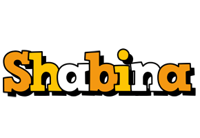 Shabina cartoon logo