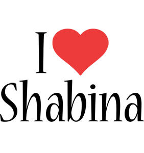 Shabina i-love logo