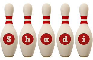 Shadi bowling-pin logo