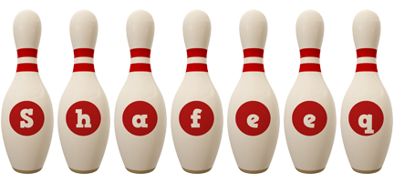 Shafeeq bowling-pin logo