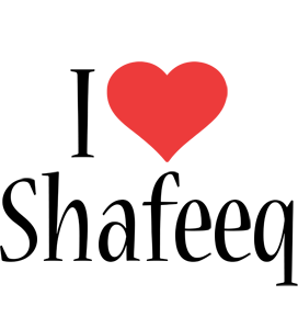 Shafeeq i-love logo