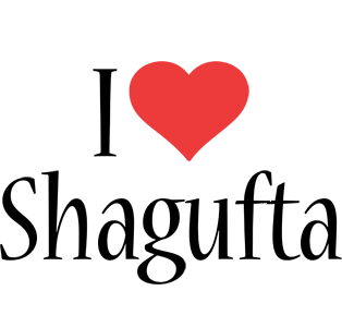 Shagufta i-love logo