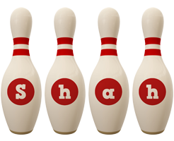 Shah bowling-pin logo