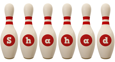 Shahad bowling-pin logo
