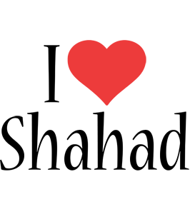 Shahad i-love logo