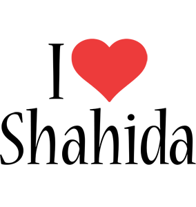Shahida i-love logo