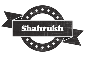 Shahrukh grunge logo