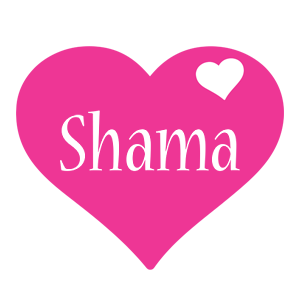 Shama love-heart logo