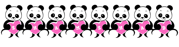Shamshad love-panda logo