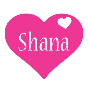 Shana love-heart logo