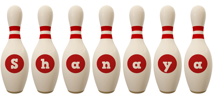Shanaya bowling-pin logo
