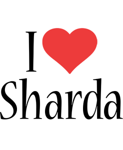 Sharda i-love logo