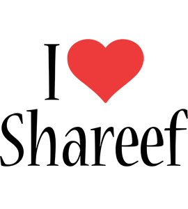 Shareef i-love logo