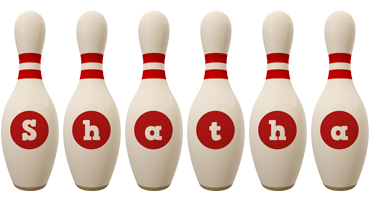 Shatha bowling-pin logo
