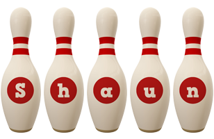 Shaun bowling-pin logo