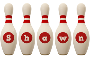 Shawn bowling-pin logo